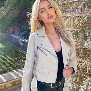 Stradivarius Leather moto jacket